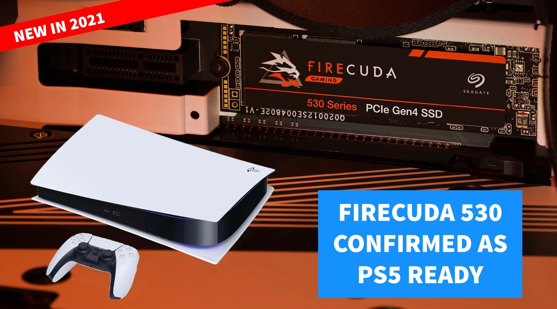 PS5内存不够？希捷确认FireCuda 530固态硬盘将兼容PS5